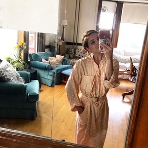 Vintage 80’s peach dress